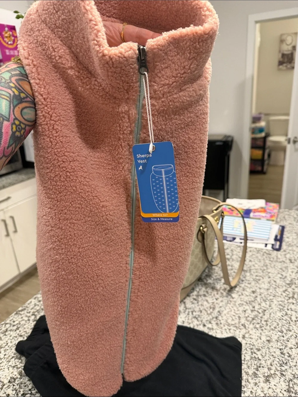 Gooby Dog Pink Sherpa Jacket - XL